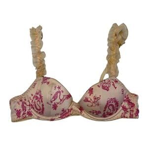 Victoria’s Secret Sexy Little Things Fantasy Mermaid Pink Bra Size 34B